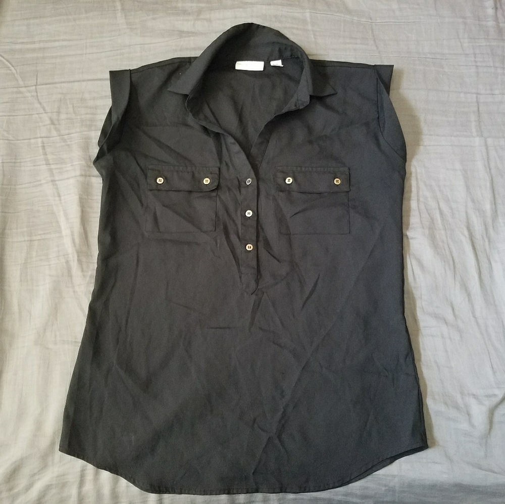 NY&Co Black Sleeveless Blouse